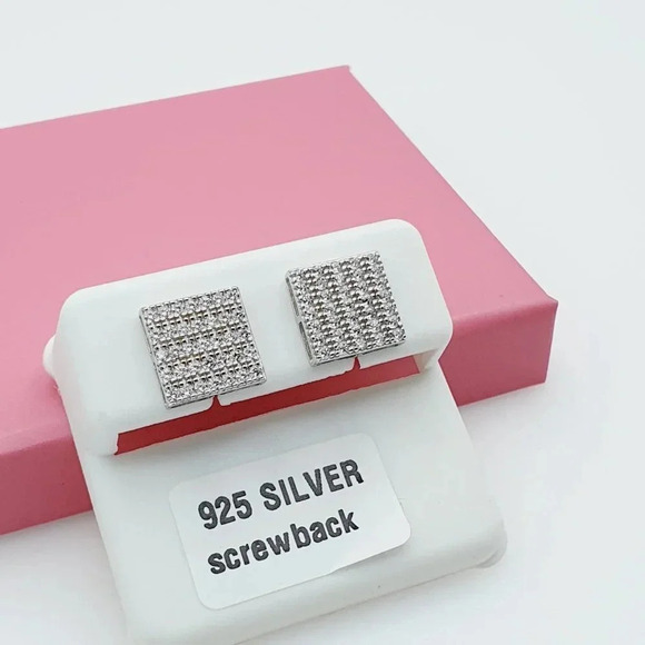 - "925 Sterling Silver Cubic Zirconia Earrings, U19254522 - Picture 8 of 11